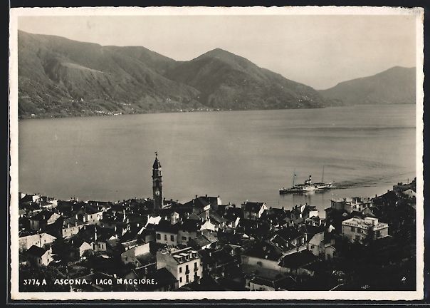 Ansichtskarten: Ascona /Lago Maggiore, Panorama mit Berg – Gebraucht aus Berlin von bartko-reher