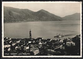 Ascona /Lago Maggiore, Panorama mit Berg