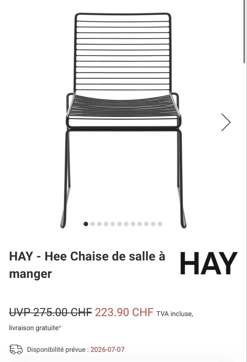 Hay Chaises: Chaises extérieures/intérieure Hay design – D'occasion à Thielle par AnneCarolineM 7