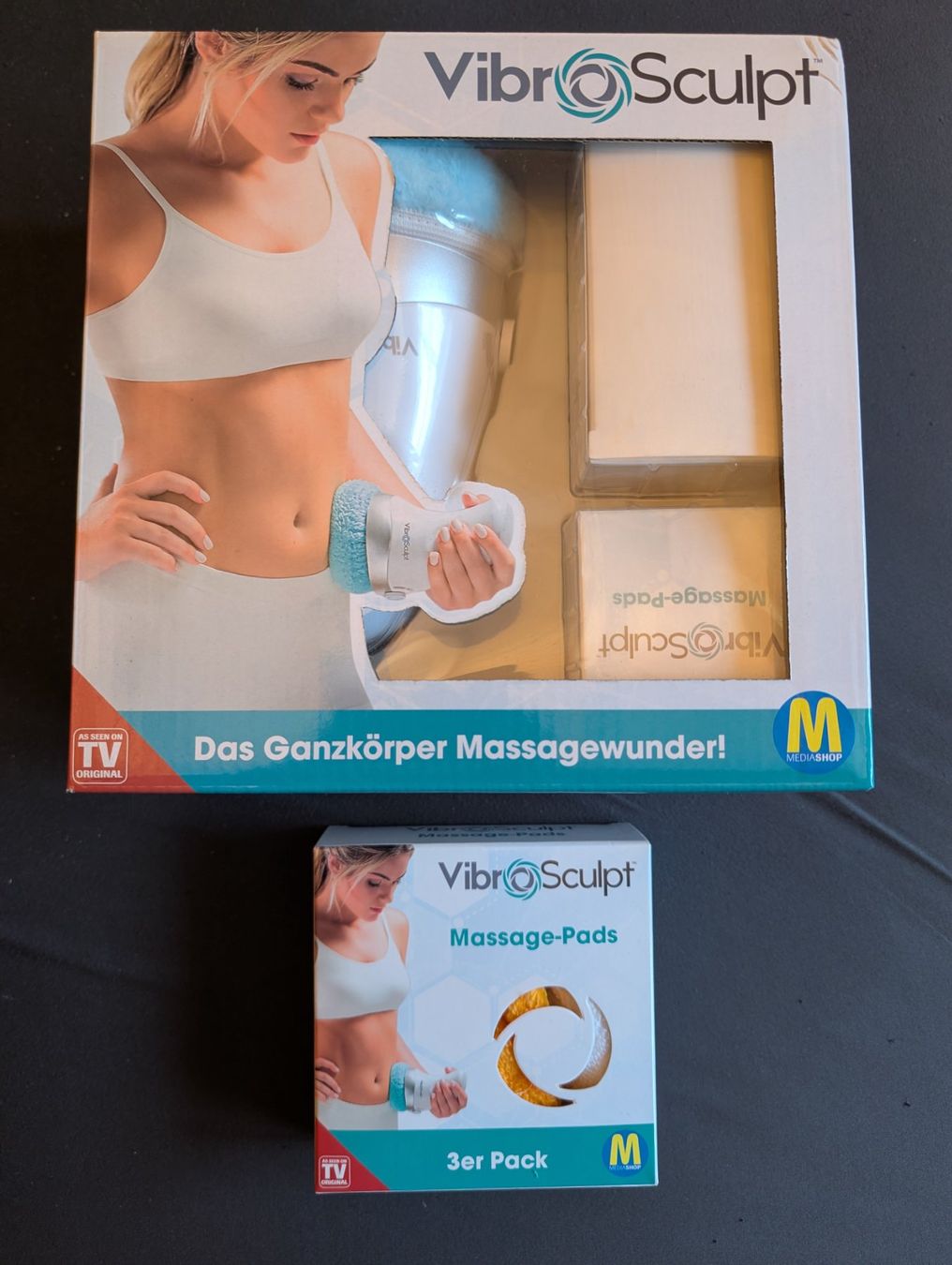 Dispositivi per massaggi: VibroSculpt inkl. Ersatzpads – Nuovo e nell'imballaggio originale da Appenzell Enggenh. venduto da vario414