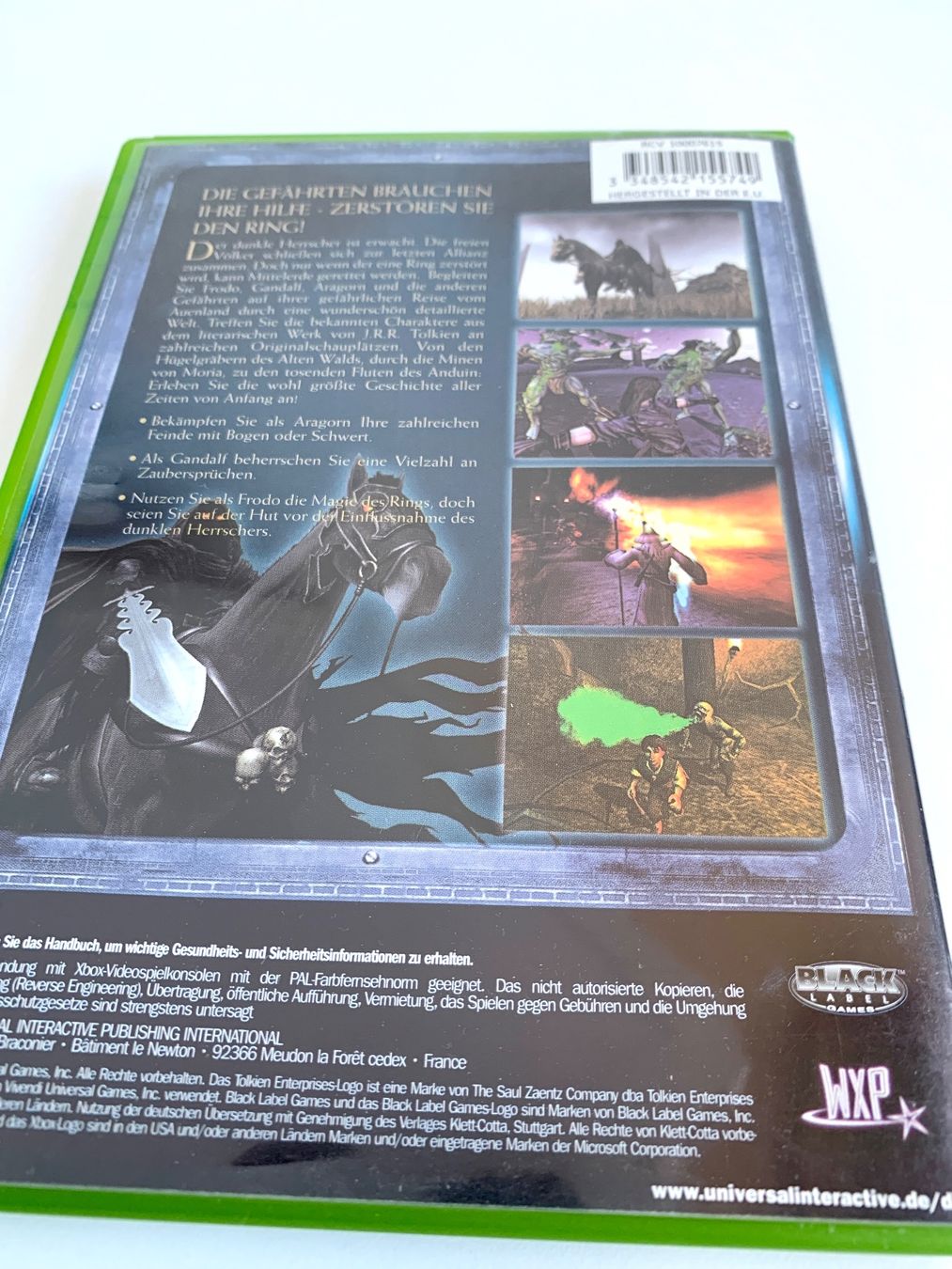 Microsoft Giochi: XBOX: Der Herr der Ringe - die Gefährten – Usato da Kaiseraugst venduto da Marsupower 1