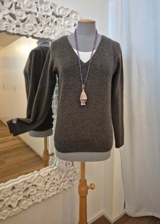 100% CASHMERE:) WEICHER V-PULLOVER Gr.S passt zu HEMISPHERE