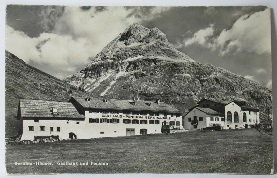 Cartoline postali: Bernina-Häuser, Gasthaus und Pension – Usato da Frauenfeld venduto da POML