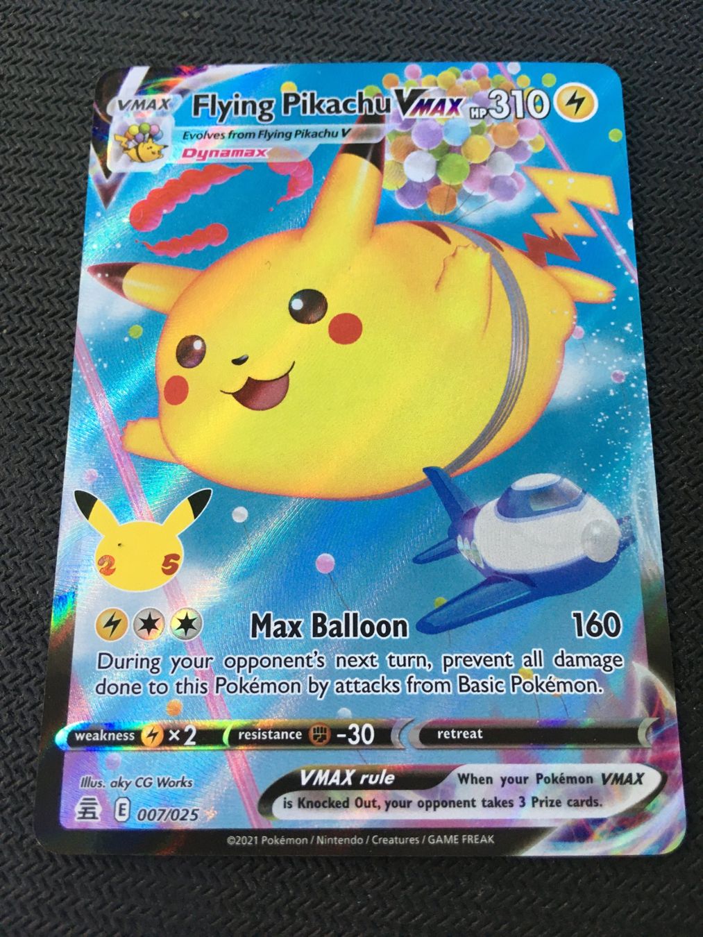 Pokémon Sammelbilder & Trading cards: CEL 007 Flying Pikachu VMAX - Pokémon - Celebrations - EN – Neu (gemäss Beschreibung) aus St.Gallen von Punktchen01