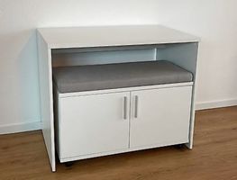 Büro-/Schreibtisch mit Bank