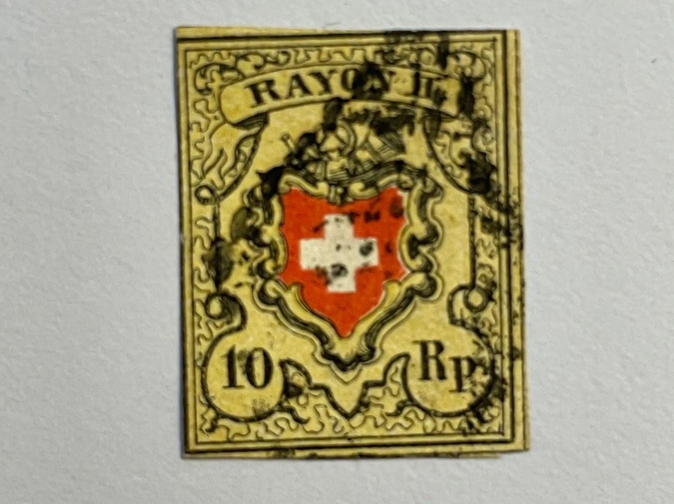 Alle Briefmarken: 1850 Rayon II ZNr. 16II gestempelt – Gebraucht aus Küssnacht am Rigi von POSTOMASTER