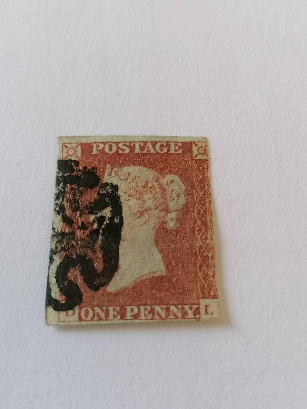 Alle Briefmarken: One Penny red 1841  – Gebraucht aus Happerswil von tschergi