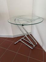 Vintage Glastisch mit Chrom-Gestell - schickes Design 🪴