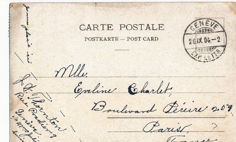 Ansichtskarten: Genève - Parc de l'Ariana + 1904 – Gebraucht aus Emmenbrücke von teestube 1