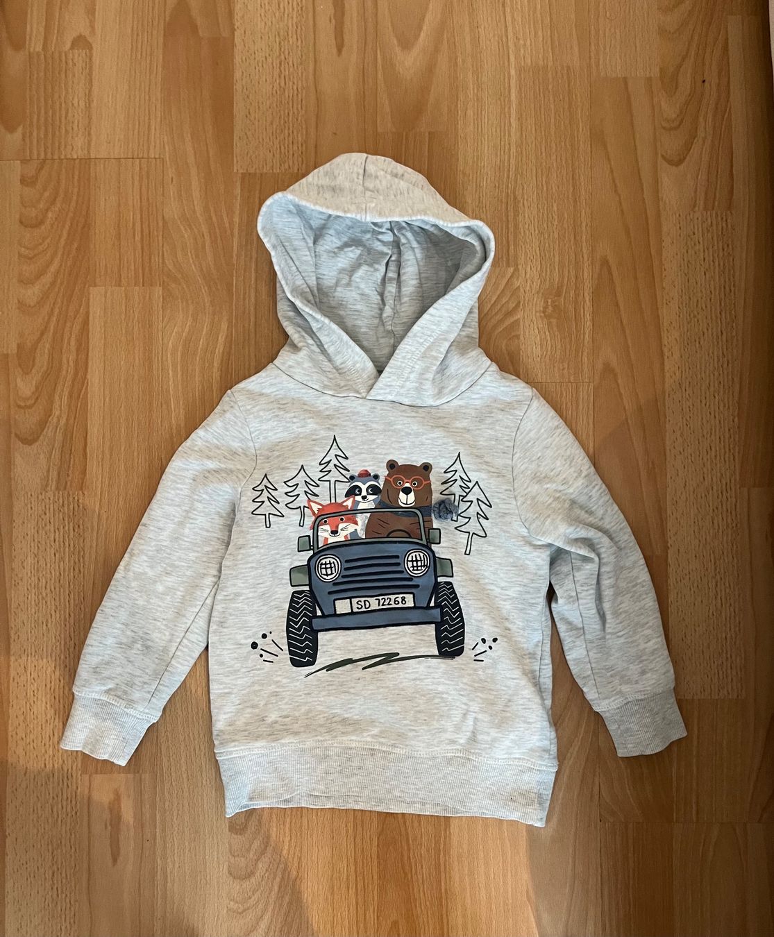 C&A Maglioni & Felpe: Grauer Pullover mit Kapuze, Gr. 104 – Usato da Zürich venduto da jmg_8005