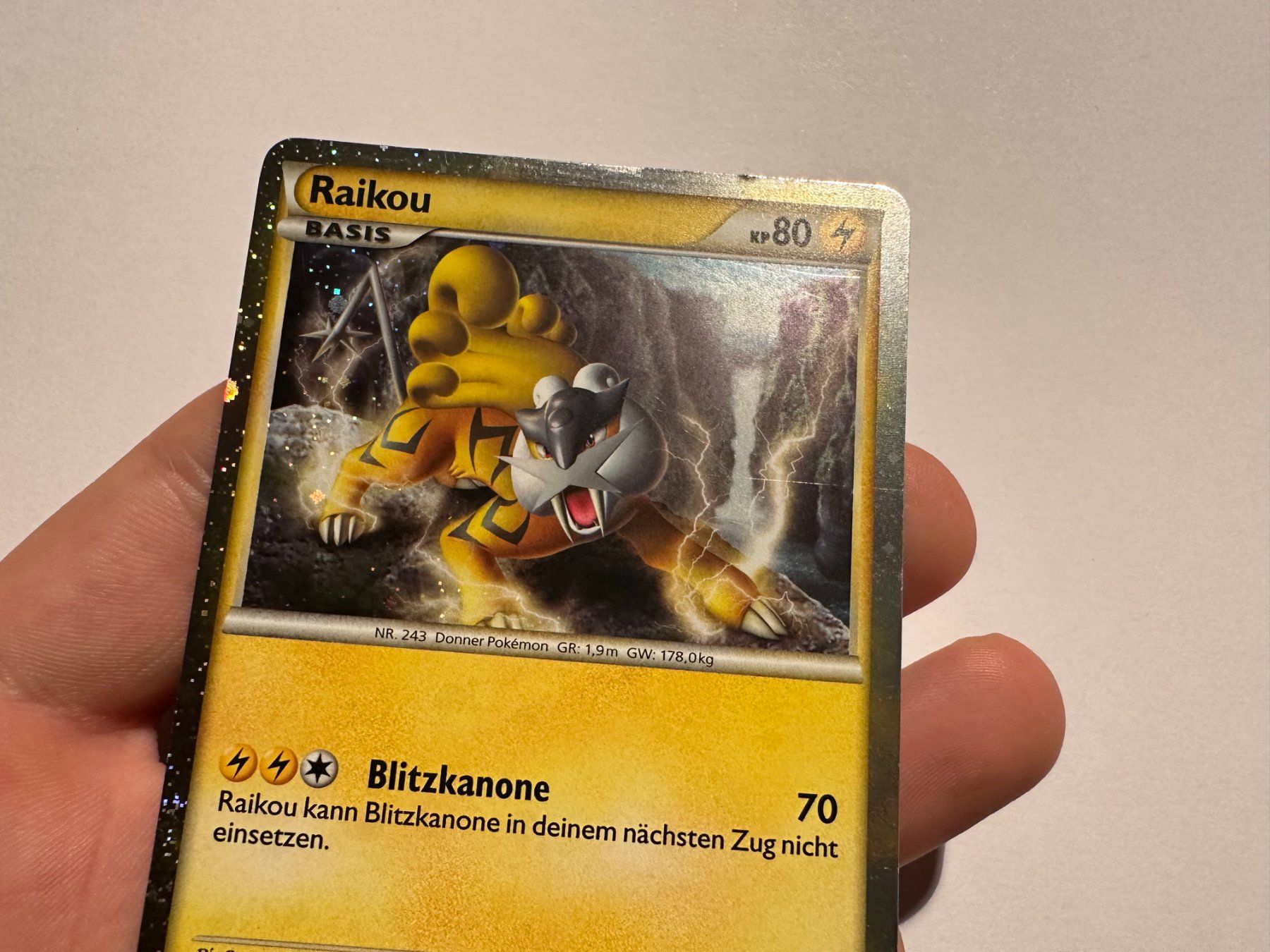 Pokémon Carte collezionabili: Raikou holo HGSS Promo DE – Usato da Hagendorn venduto da Pokecollectorch 3