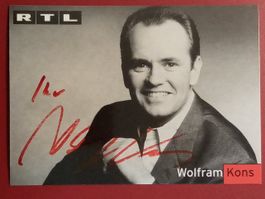 Wolfram Kons Autogramm signiert Fotopostkarte 10x15cm