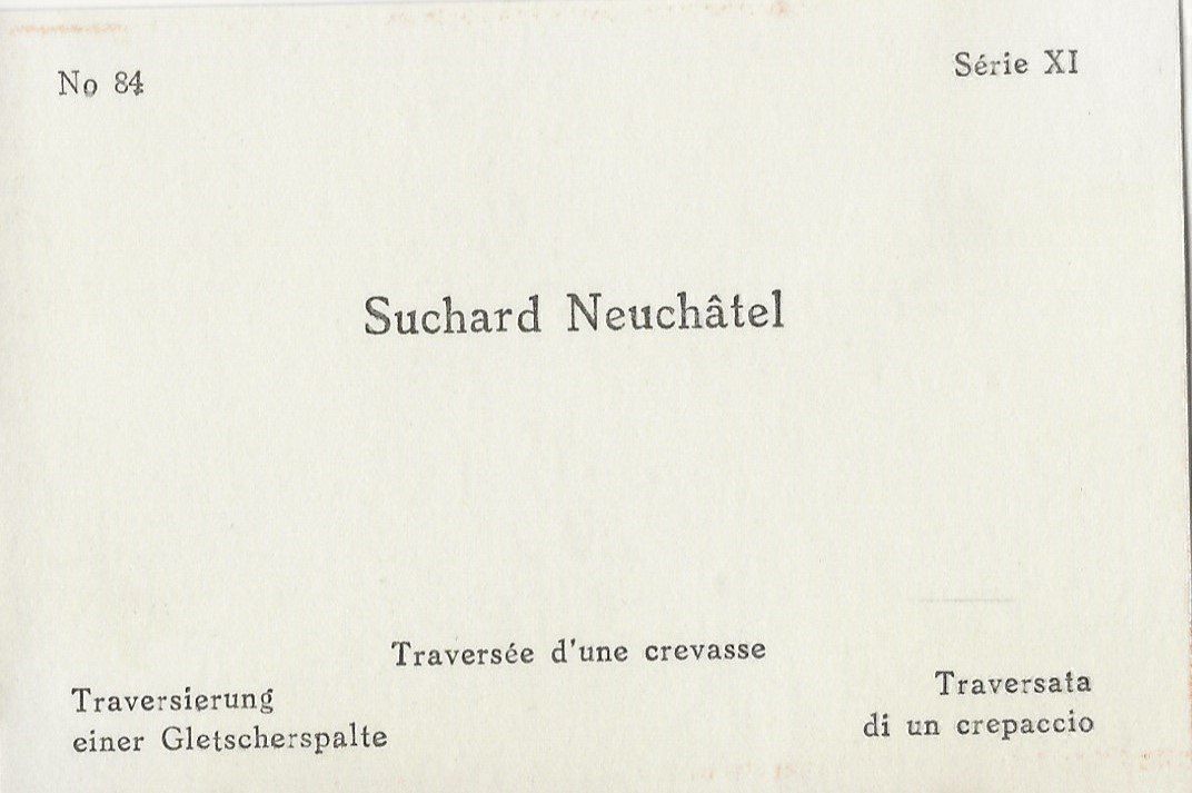 Cartoline postali: Bergsteigen,Traversieren,Gletscher, Suchard-Karte – Usato da Frauenfeld venduto da Merk52 1