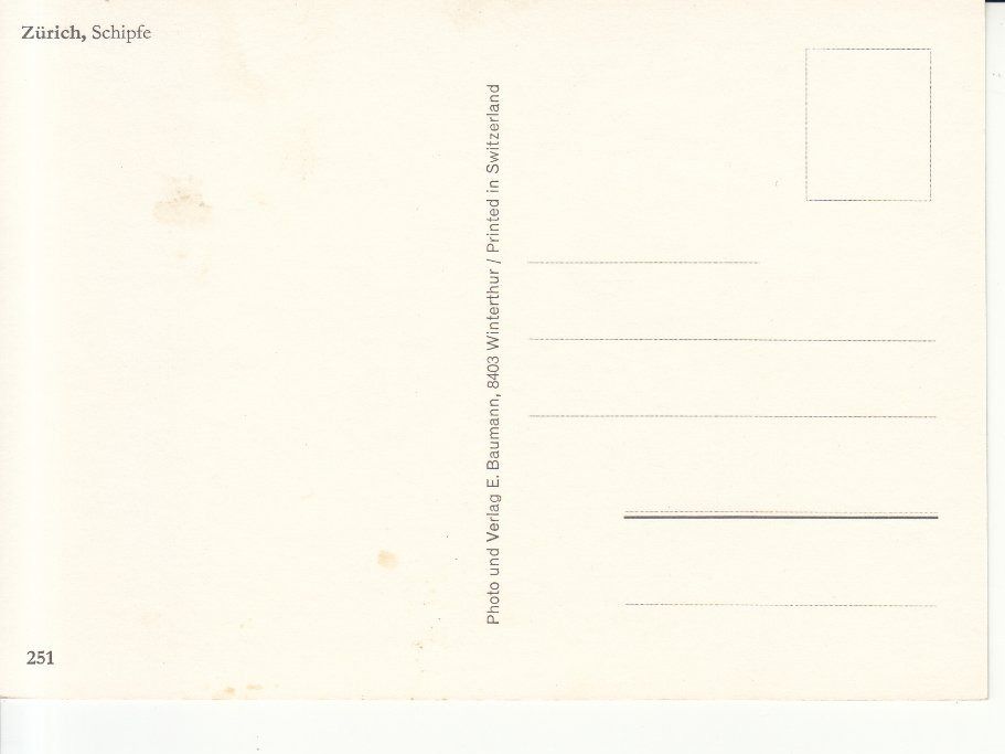 Cartoline postali: Zürich ca. 1970 – Usato da Bürglen TG venduto da StampGraf 1