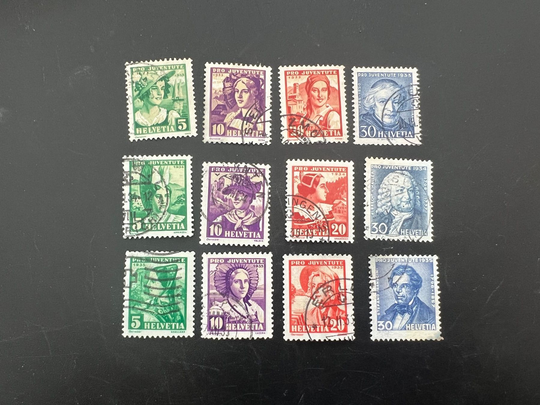 Tutti i francobolli: Pro Juventute No. 65-76  gest.  (5343) – Usato da Hinwil venduto da Sidi4