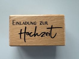 Stempel -  "Einladung zur Hochzeit"  - HEINDESIGN, NEU