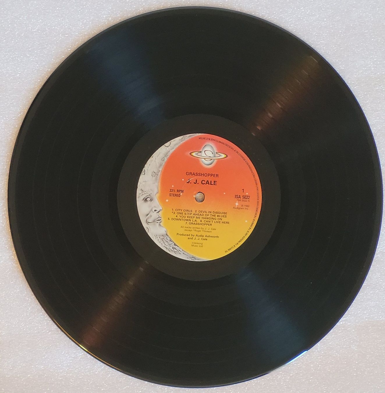 Dischi in vinile: J.J. Cale – Grasshopper von 1982 – Usato da Zürich venduto da Avd 4