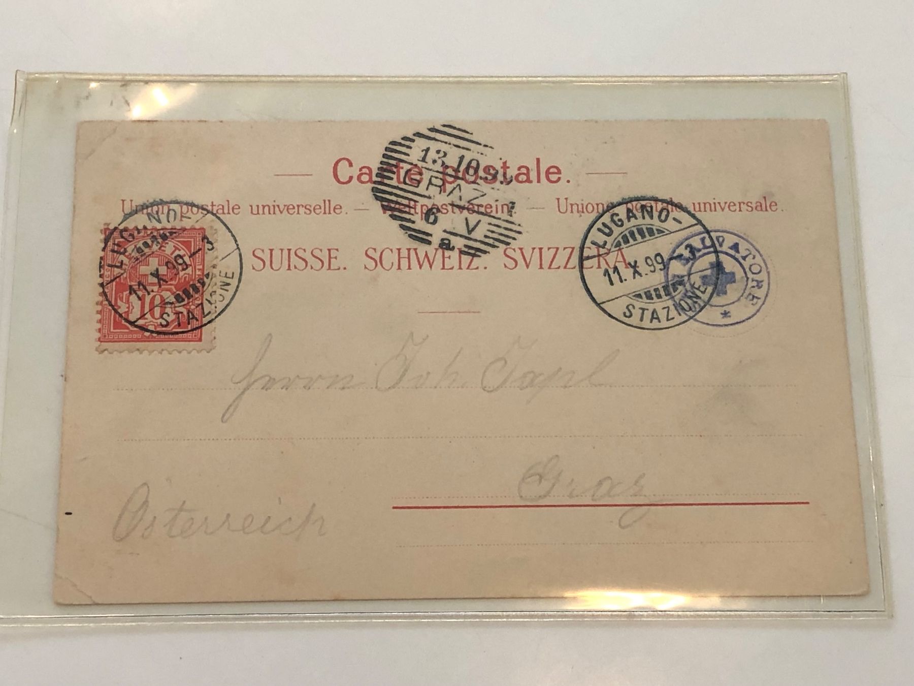 Cartoline postali: 11x alte Ansichtskarten LUGANO, Tessin – Usato da Lufingen venduto da Rac0 1