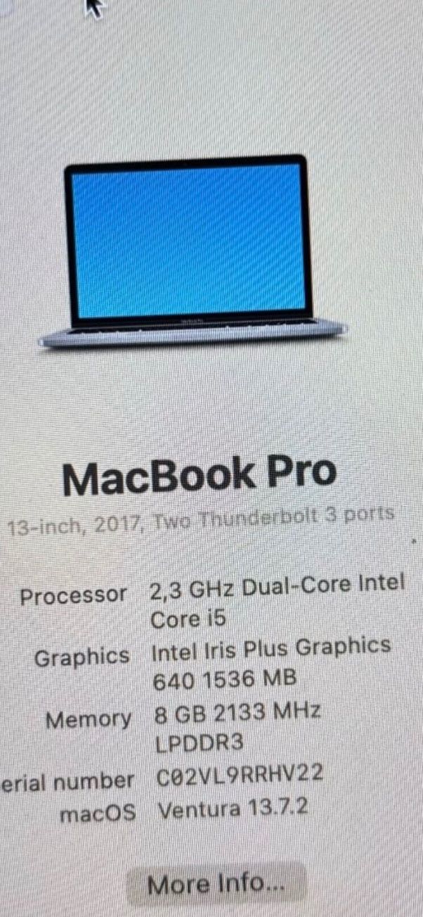 Apple Notebook: MacBook Pro 2017 – Usato da Wohlen AG venduto da Sander.D 5