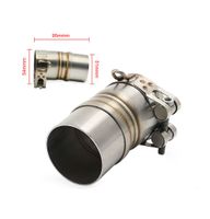 Motorrad Verbindungsrohr Adapter 51mm auf 54mm Yamaha R6 etc