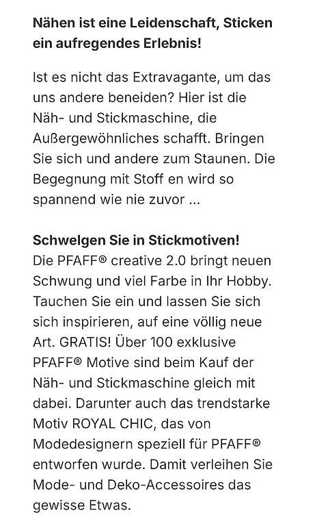 Macchine da cucire: Pfaff Näh- und Stickmaschine – Usato da Füllinsdorf venduto da sbsbie 4
