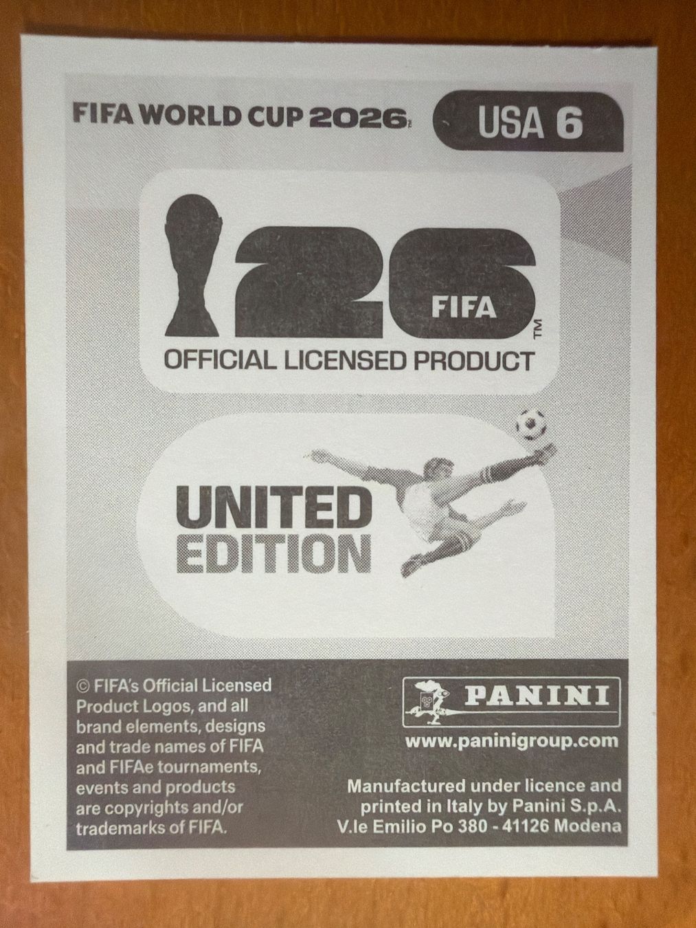 Panini Sammelbilder & Trading cards: Panini USA6 – Neu (gemäss Beschreibung) aus Susten von Rechnun 1