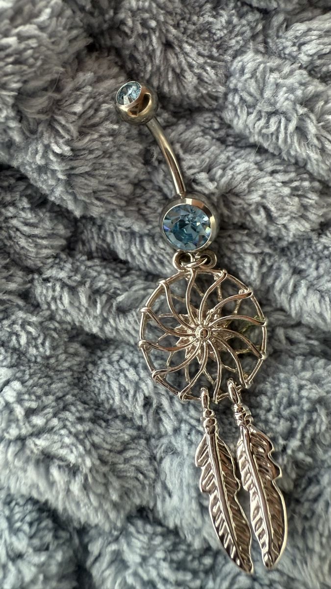 Gioielli per piercing: Bauchnabelpiercing mit Traumfänger, Silber, neuwertig – Usato da Gelterkinden venduto da teddywidder 1