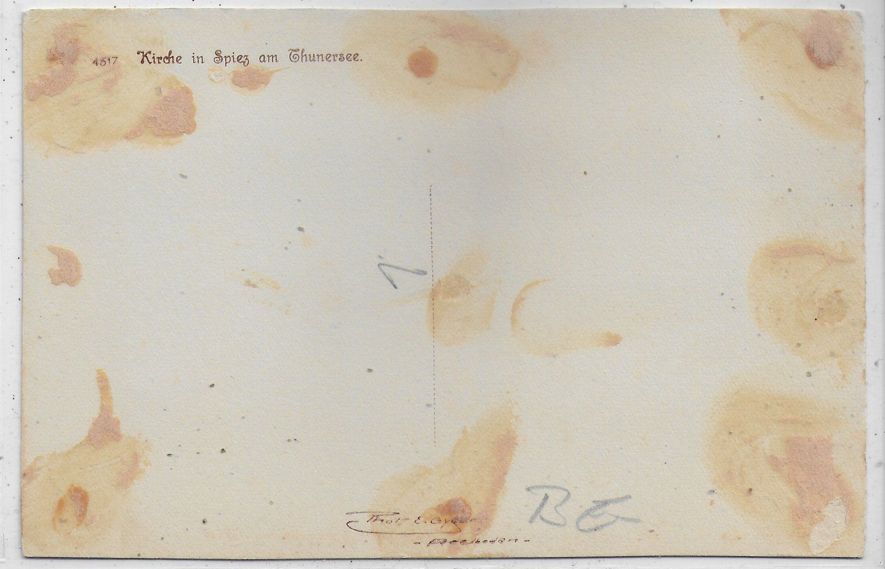 Cartoline postali: Kirche in Spiez am Thunersee – Usato da Ettingen venduto da Kartenplanet 1