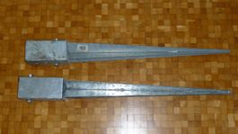 Einschlagbodenhülse 750 mm Lang