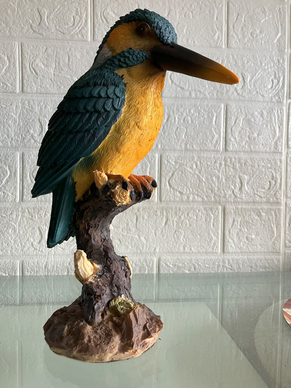 Statuette: Dekofigur Eisvogel auf Ast sitzend, Vogel Figur 30cm – Usato da Schlieren venduto da fab-works 2