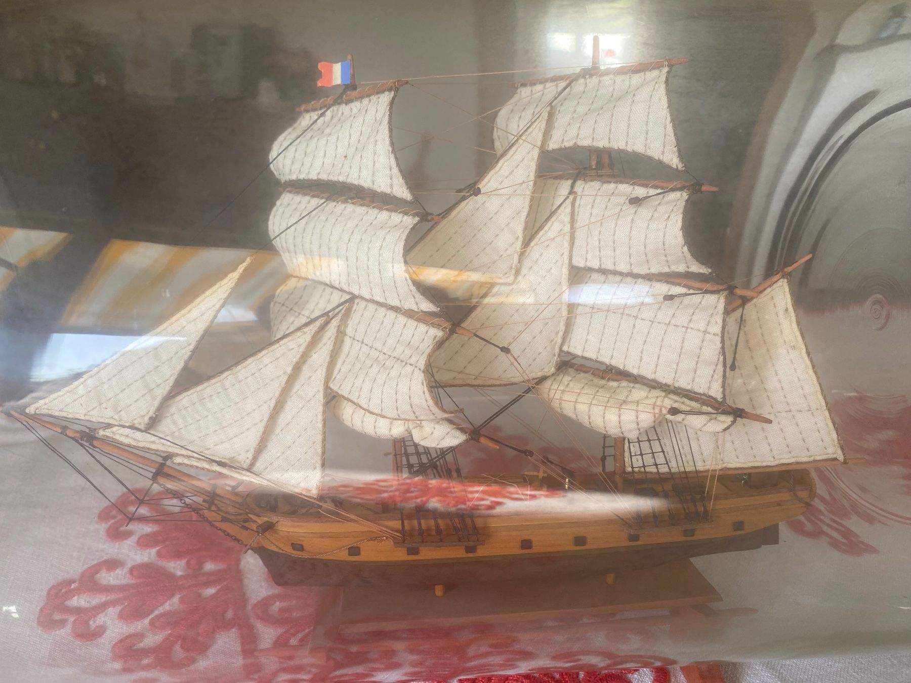 Kit di modellismo & Modellini statici: Flaschenschiff "Französische Brigg 1836" – Usato da Hurden venduto da Kacsa 1