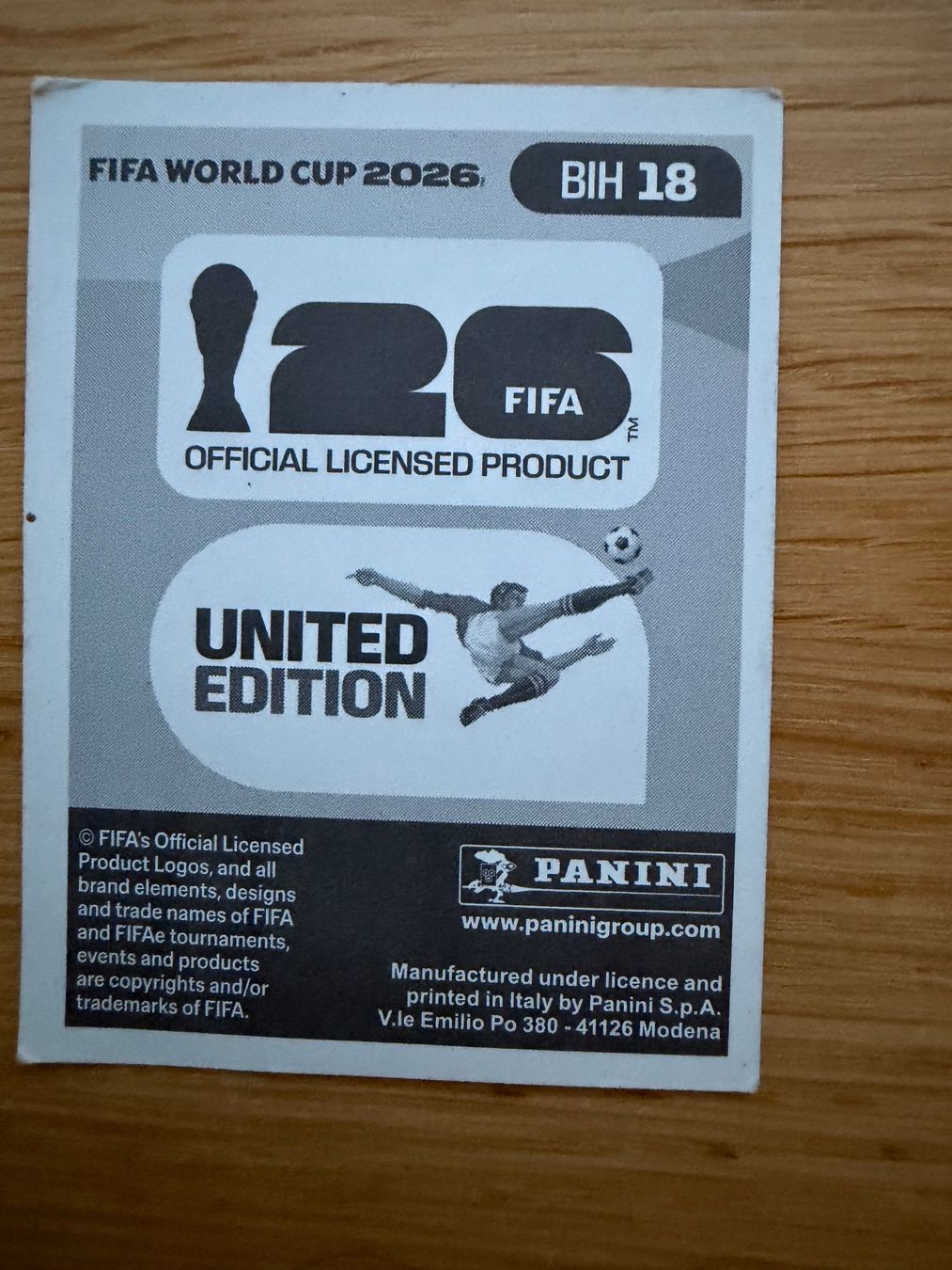 Panini Sammelbilder & Trading cards: Panini BIH 18 – Neu (gemäss Beschreibung) aus Zürich von bel5 1