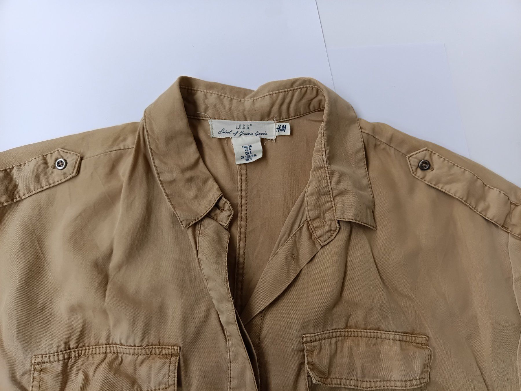 H&M Kleider: Sommerliches Hemdblusenkleid mit Gürtel – Neu (gemäss Beschreibung) aus Wängi von Ladys_First 4