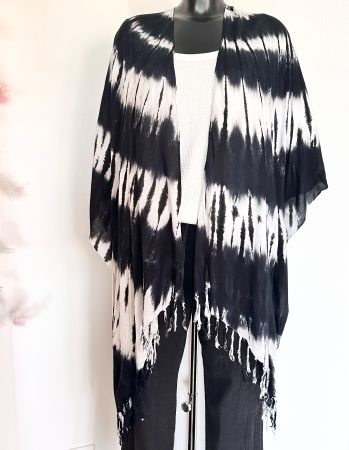 TOP 💜 Gr L + grösser / Plus Size - Batik Jacke Tunika Bluse