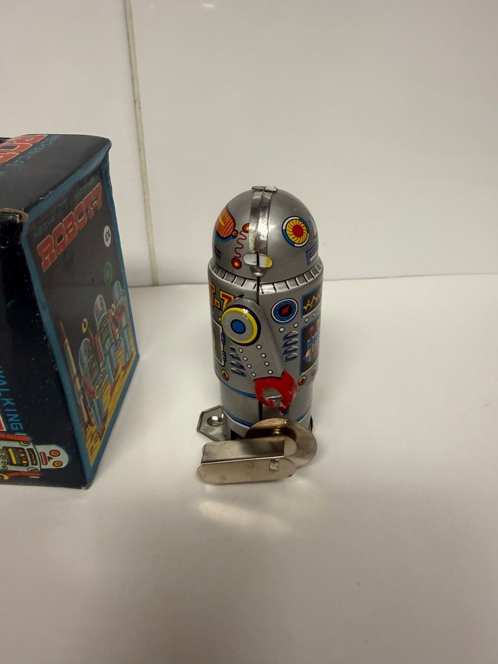 Giocattoli: Blech Roboter Mechanical Walking Robot-7 474 – Usato da Stäfa venduto da elcondor245 6