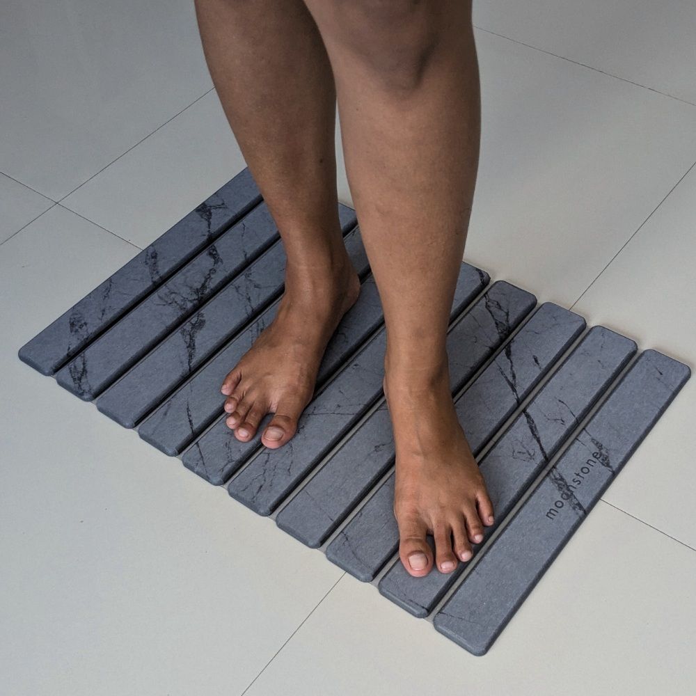 Teppiche: Badematte Melipa aschegrau aus Kieselgur – Neu und originalverpackt aus Dietlikon von Salesmax 6