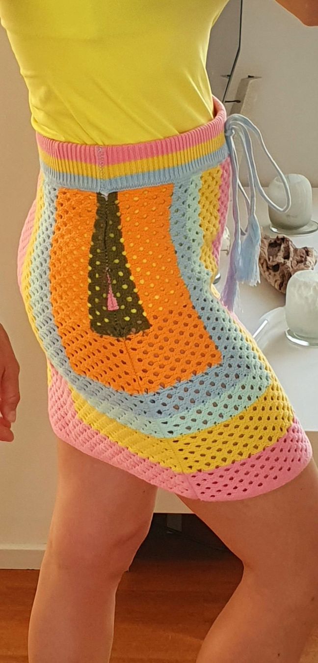 Mango Gonne: Bunter Rock Mango XS/34 neu Strick – Nuovo e nell'imballaggio originale da Stansstad venduto da InStyle8 6