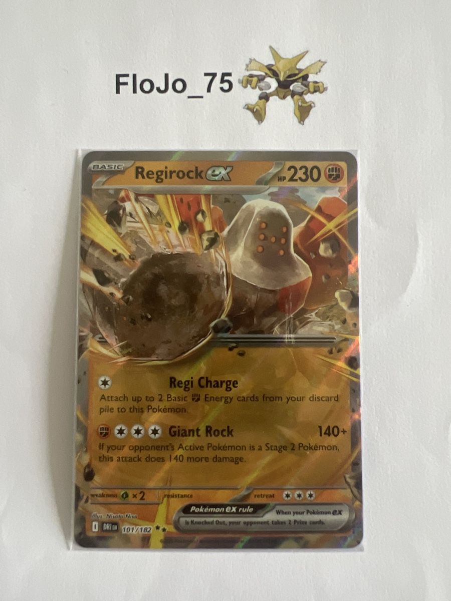 Pokémon Sammelbilder & Trading cards: Regirock ex 101/182 – Gebraucht aus St-Blaise von FloJo_75