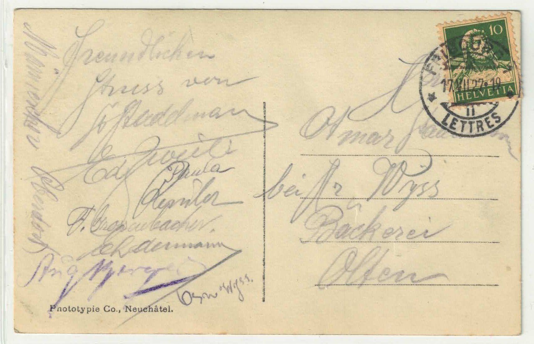 Cartoline postali: Lac Noir - Schwarzsee – Usato da Ettingen venduto da Kartenplanet 1