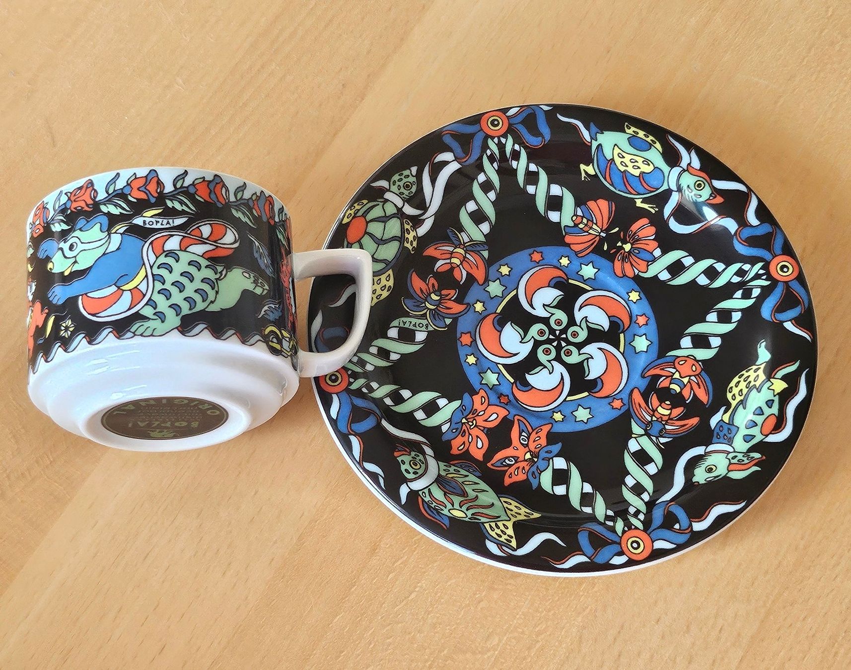 Bopla Tazze: Bopla Evolution Kaffeetasse mit UT Rosetta Teddy schwarz – Nuovo (secondo la descrizione) da Dietikon venduto da erdbeeren 1
