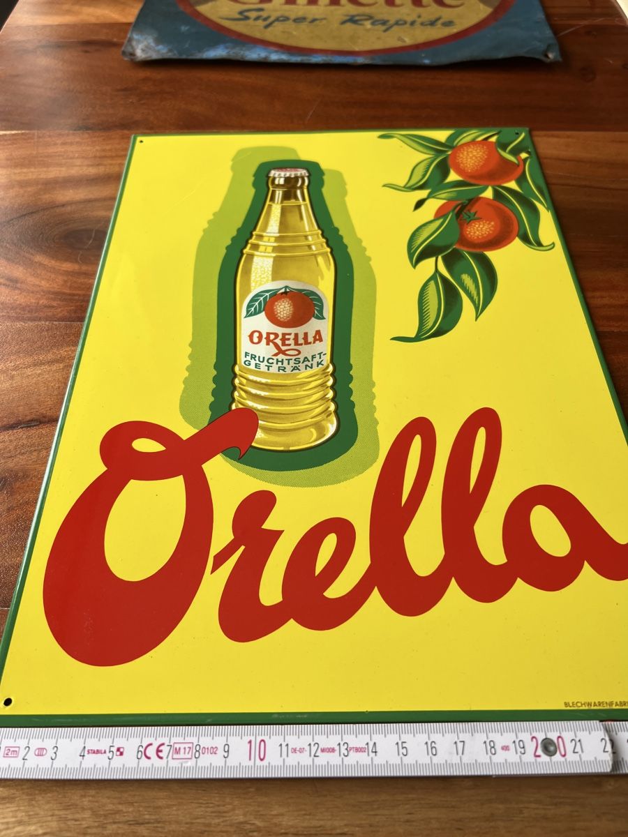 Insegne: Original Orella Blechschild – Usato da Mellingen venduto da Oelquelle 5