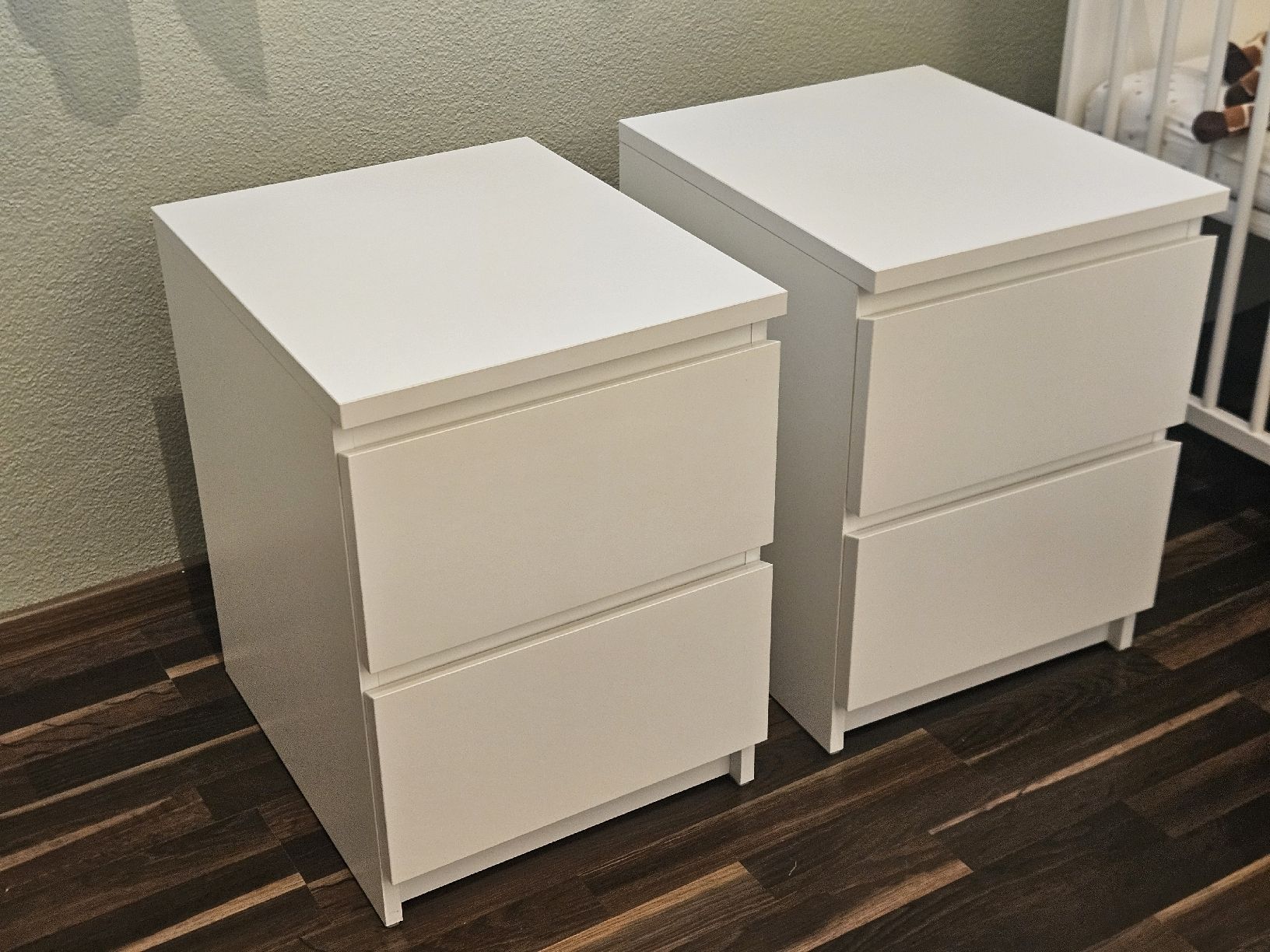 Ikea Nachttische: 2x Nachttisch Ikea Malm weiss – Gebraucht aus Diessbach b. Büren von holu2557