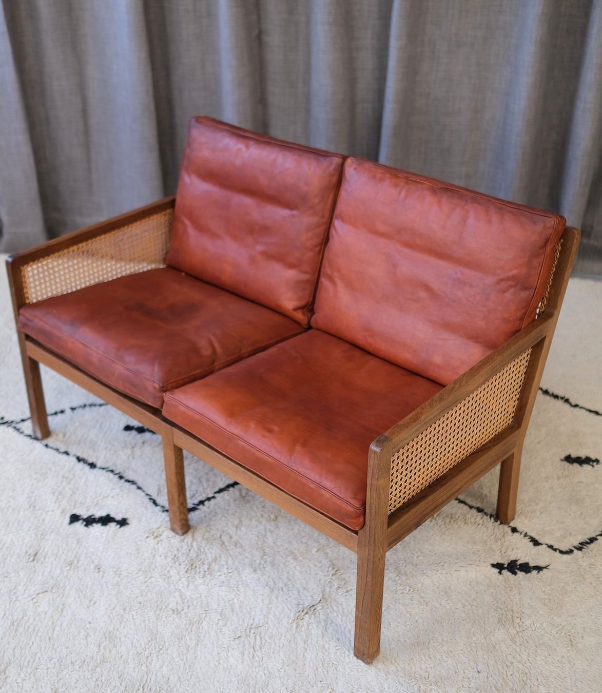 Sofas: Original Sofa by Bernt Petersen, Palisander & Cane 1964 – Gebraucht aus Bern von Zmodern_VIN 6
