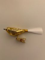 Christbaumschmuck Vogel gold