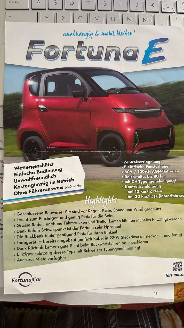Elektromobile: Elektromobil Fortuna E neu – Neu (gemäss Beschreibung) aus Basel von Rstoessel 9