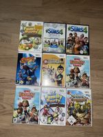 Wii Spiele Sammlung: Sims 4, Shrek, usw Familienparty