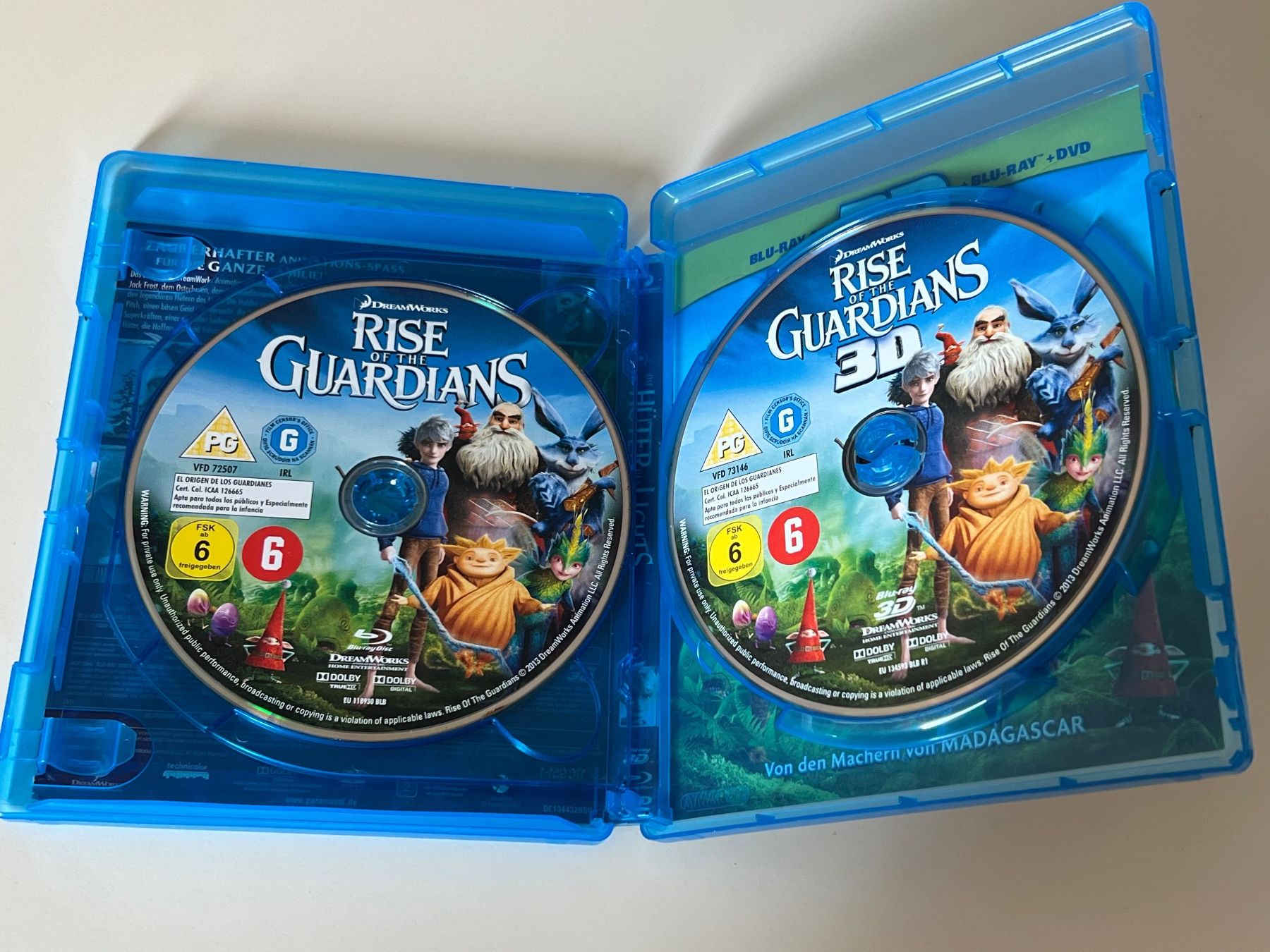 Tutti i DVDs: Die Hüter des Lichts 3D + 2D & DVD – Usato da Altstätten SG venduto da sheamus 2