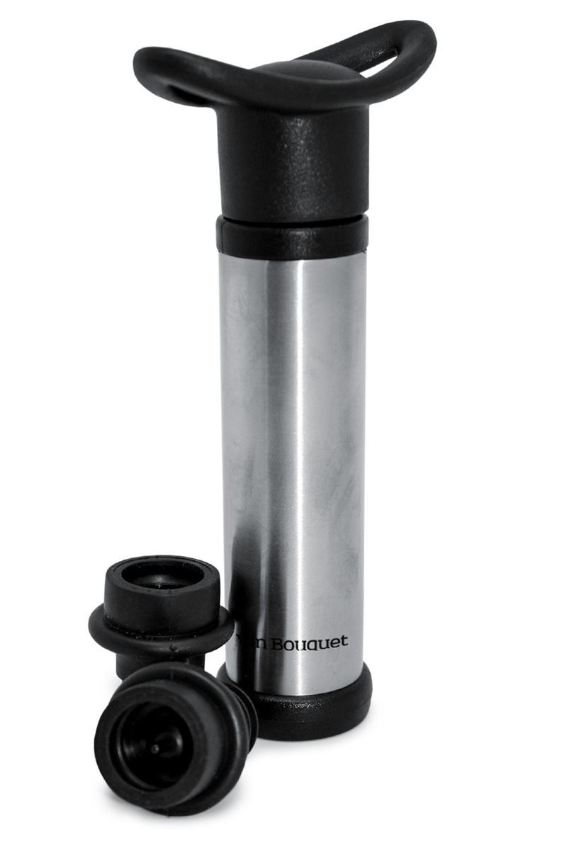 Apribottiglie & Tappi per chiusura: VinBouquet Weinpumpe mit 2 Stopfen – Nuovo e nell'imballaggio originale da Wettingen venduto da kochshop 3