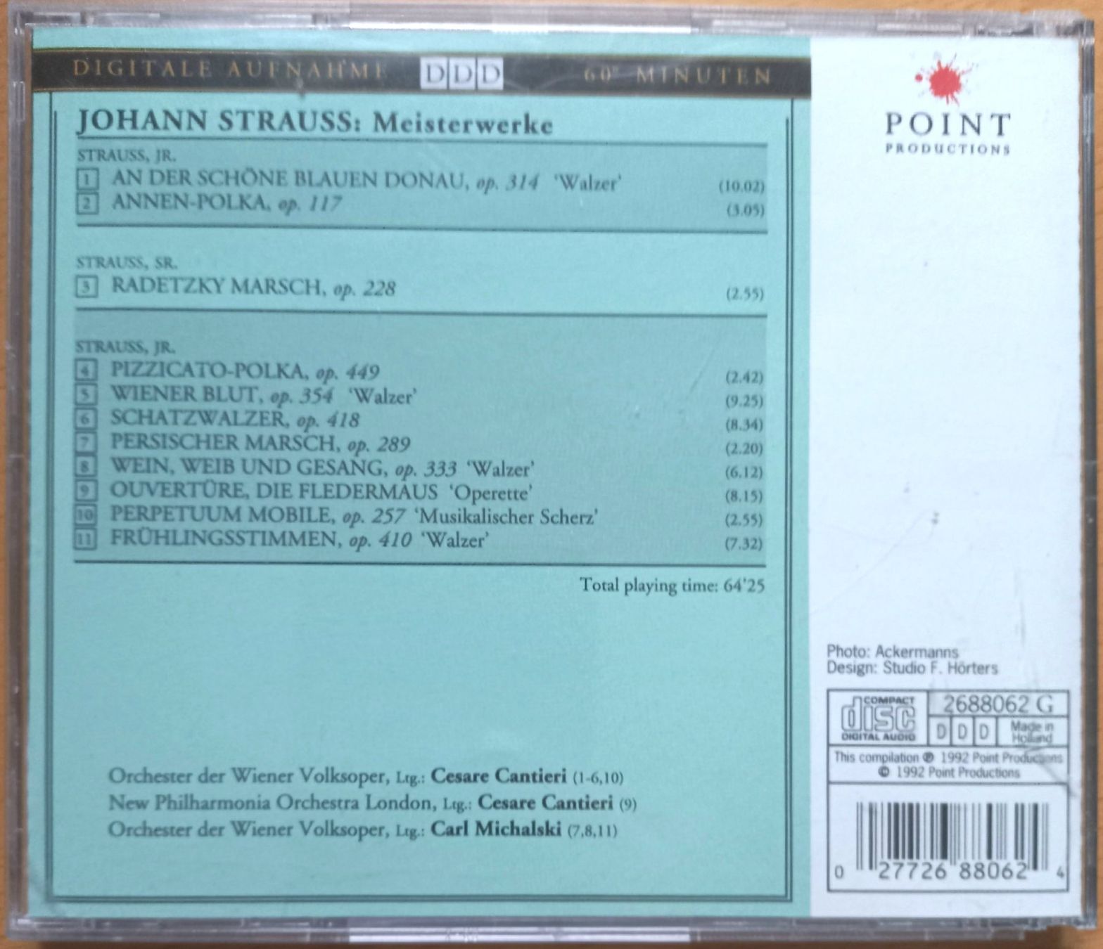 CD: CD - Johann Strauss - Meisterwerke – Usato da Niederuzwil venduto da lubimaja 2