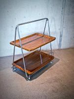 Vintage 1960er zusammenklappbarer Servierwagen